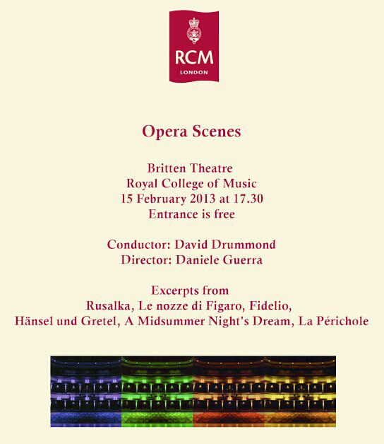 Upcoming performance...